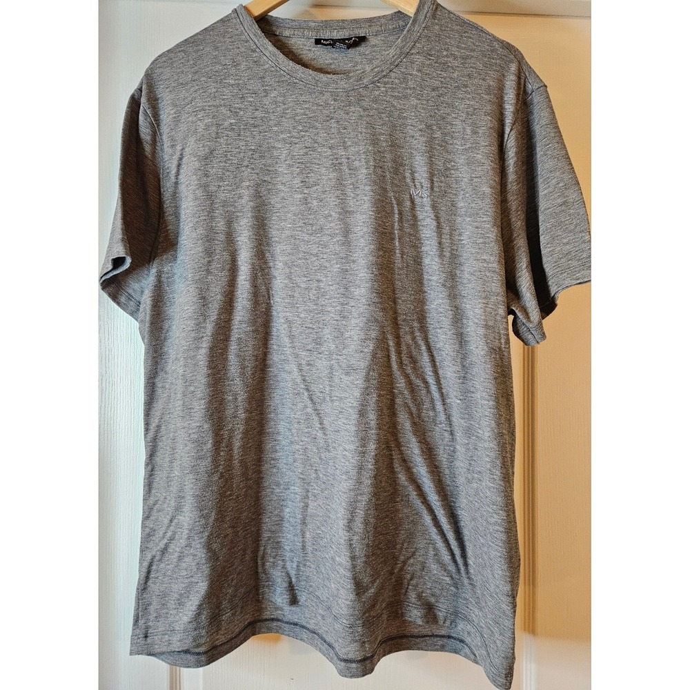 Michael Kors Mens Grey Heather Crew Neck Short Sleeve Logo T-Shirt XL Super Soft